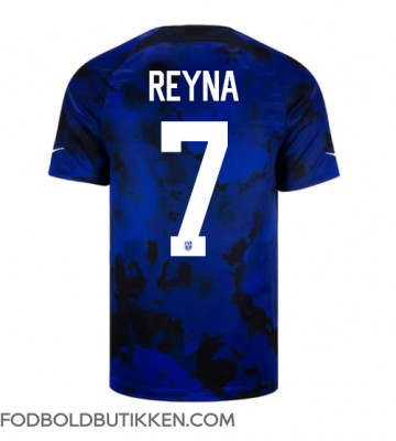 Forenede Stater Giovanni Reyna #7 Udebanetrøje VM 2022 Kortærmet
